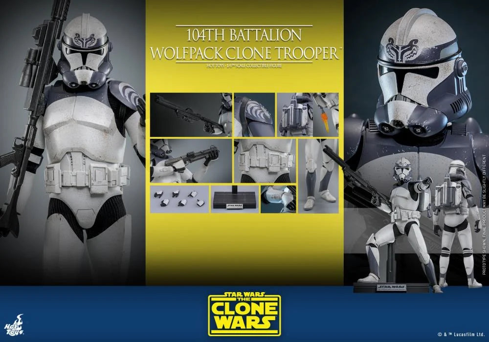 IN STOCK! Hot Toys Star Wars: The Clone Wars TMS142 104th