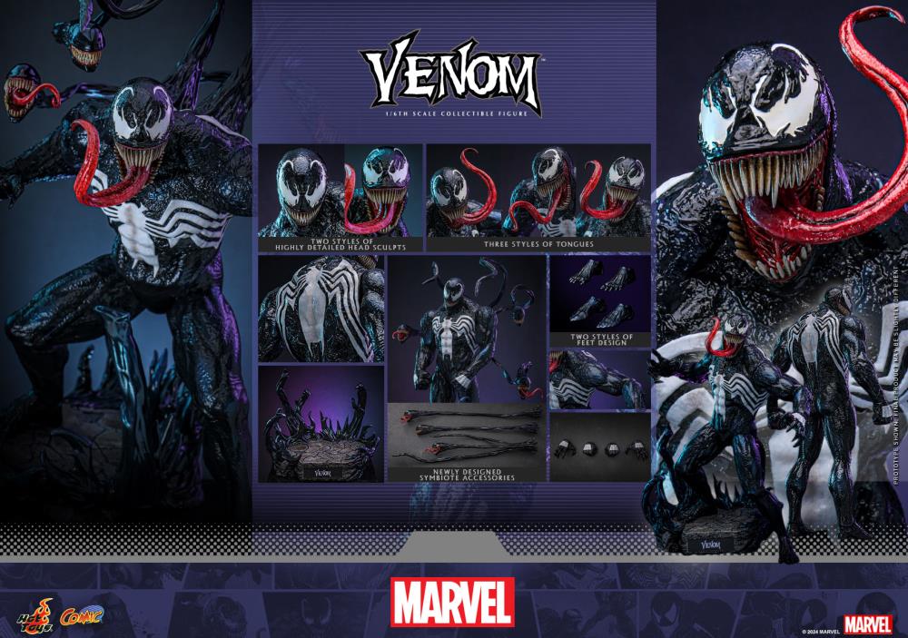 Pre Order ) HOT TOYS Marvel Comics CMS023 Venom 1/6th Scale Figure