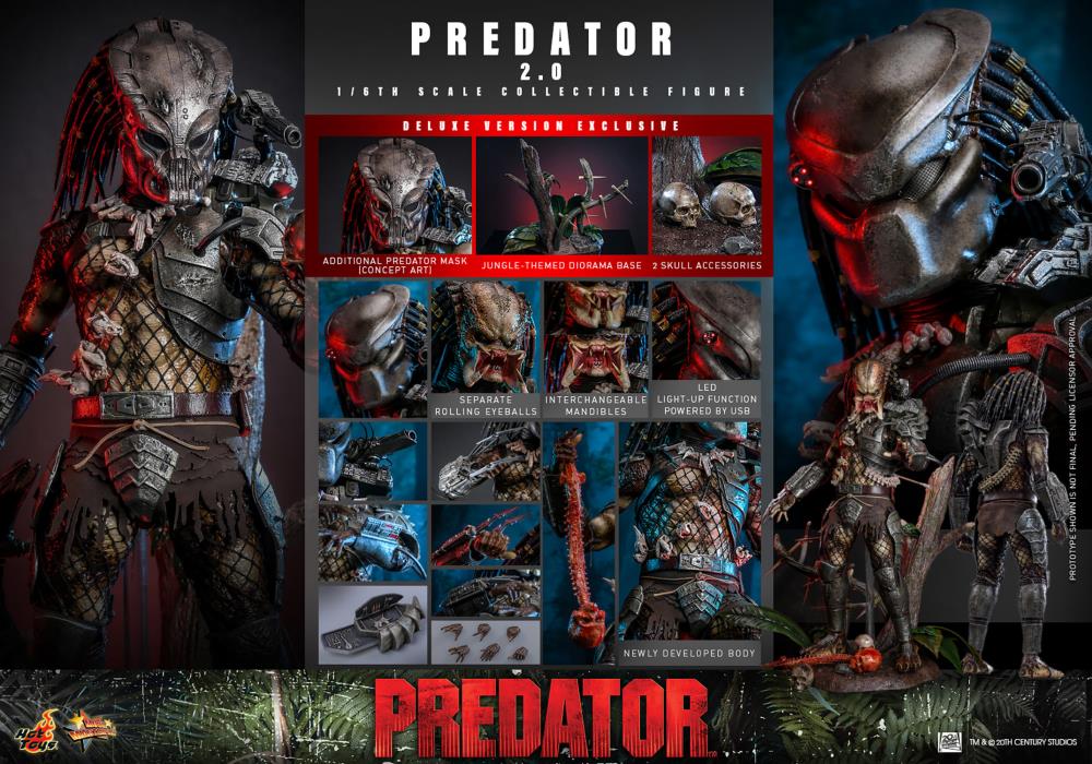 Pre Order ) hot Toys Predator MMS816 Predator (2.0 Ver.) (Deluxe