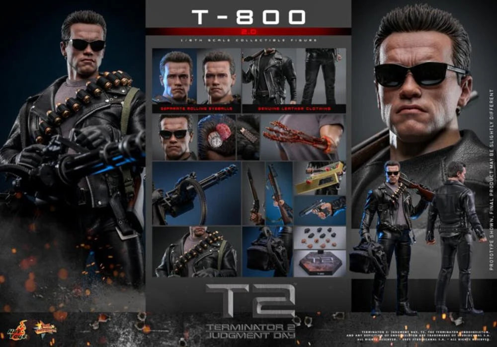 Terminator 2 Judgment Day T-800 バストフィギュア Terminator 2: Judgement Day MMS795 T-800 (2.0) 1/6th Scale