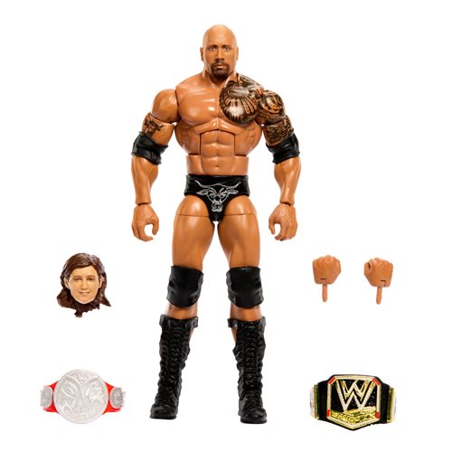 IN STOCK! WWE WrestleMania Elite 2024 The Rock Action Figure