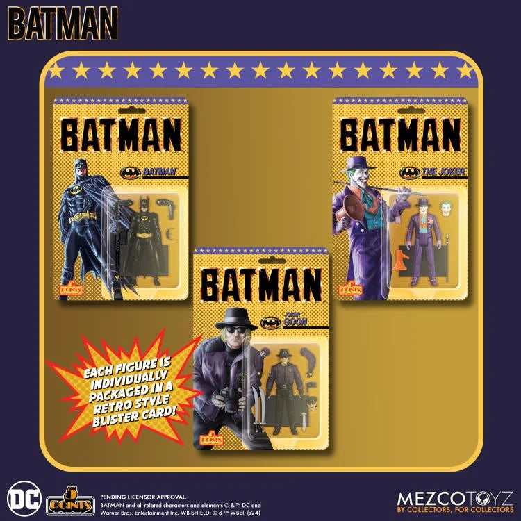 Mezco Batman 1989 5 Points Figure Deluxe Set