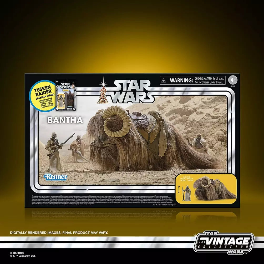 Star Wars Bantha Tusken Raiderフィギュア Pre Order ) Star Wars The Vintage Collection Bantha & Tusken