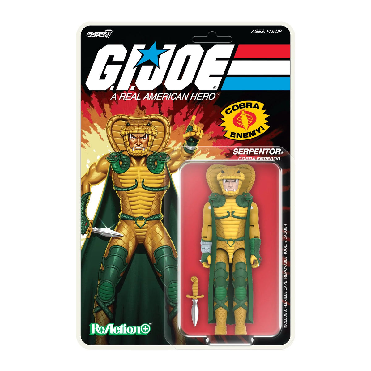 IN STOCK! Super 7 G.I Joe O-Ring Wave 2 Serpentor Action Figure