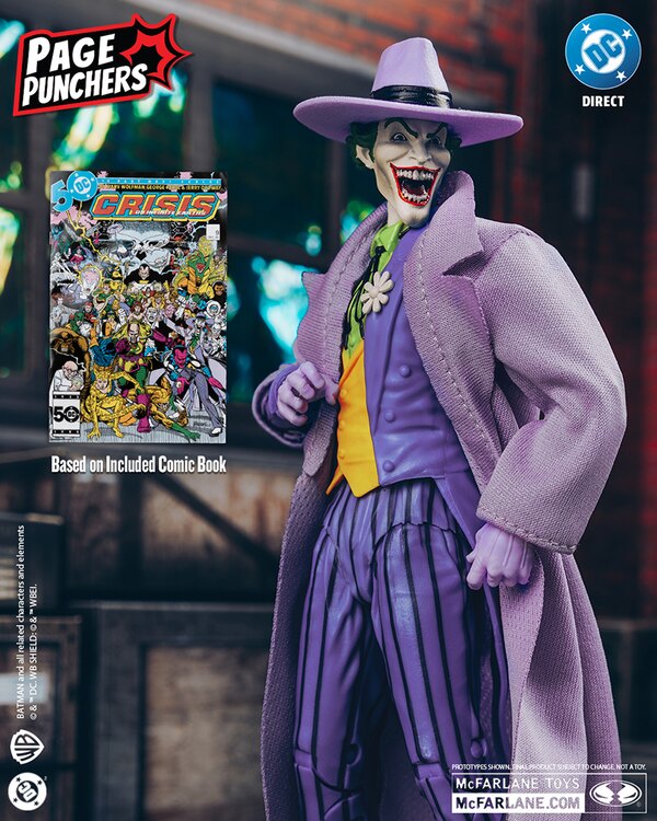 【joker】 Pre Order ) McFarlane DC Page Punchers Joker (Crisis on