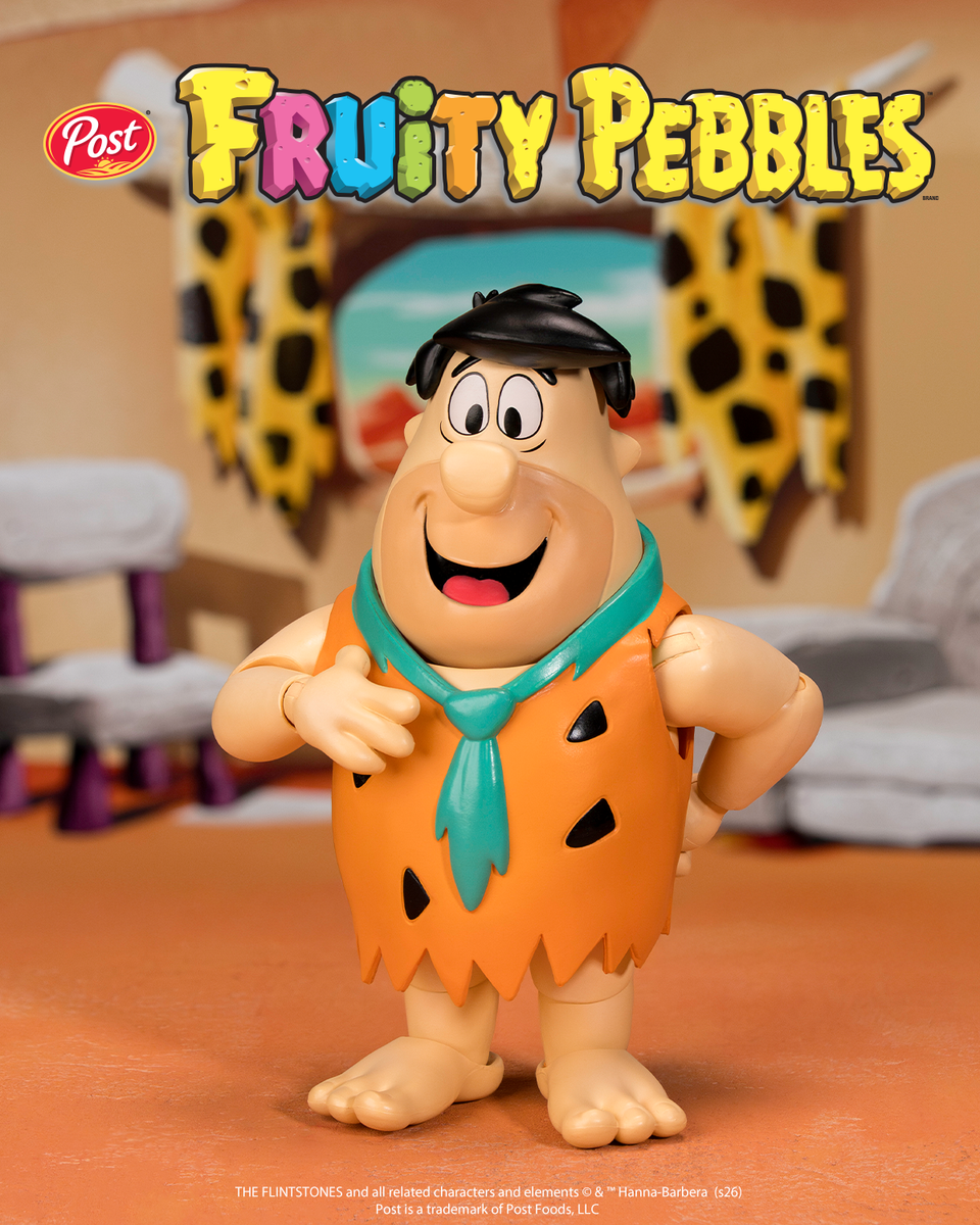 Pre Order ) Fruity Pebbles Fred Flintstone 1:12 Scale Action