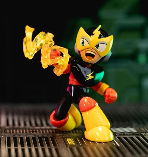 Jada Toys Mega Man Elec Man Action Figure 1:12 – Onda 2 – 15 Punti Articolazione Con Accessorio Fulmine