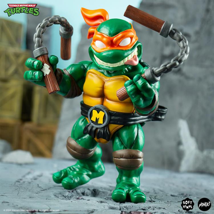 IN STOCK! Mondo TMNT Michelangelo 8 inch Soft Vinyl Figure