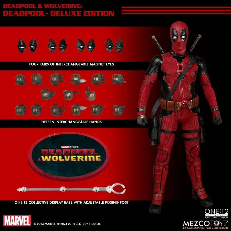 IN STOCK! Mezco One:12 Collective Deadpool & Wolverine Deadpool IN STOCK! Mezco One:12 Collective Deadpool & Wolverine Deadpool