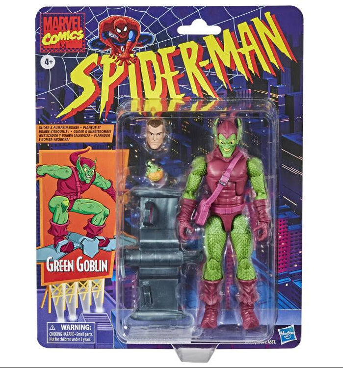 IN STOCK! Marvel Legends Series Retro Card Green Goblin 6 inch