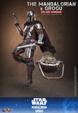 ( Pre Order ) Hot Toys Star Wars: The Mandalorian and Grogu MMS872 The Mandalorian and Grogu (Deluxe Ver.) 1/6th Scale Collectible Figure Set