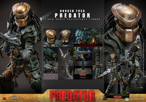 ( Pre Order ) Hot Toys Predator CMS029 Broken Tusk Predator 1/6th Scale Collectible Figure