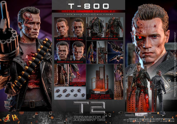 ( Pre Order ) Hot Toys T-800 (Battle Damaged Version 2.0) 1/6 Scale Figure