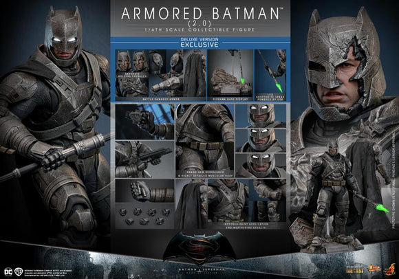 ( Pre Order ) Hot Toys Armored Batman (2.0) (Deluxe Version) 1/6 Scale Figure