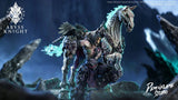 ( Pre Order ) Demonflame Studio 1/12 Darksiders Abyss Knight Apocalypse & Despair Cyan Steed Set of 2
