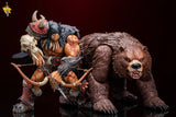 ( Pre Order ) Hero Toys 1/10 Tribal Hunter Orc Tracker and War Bear Action Figure Set