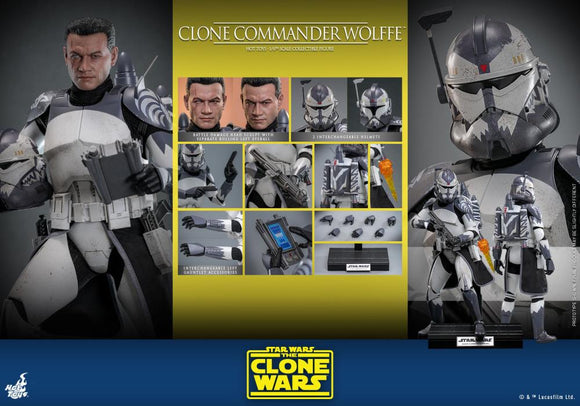( Pre Order ) Hot Toys Star Wars: The Clone Wars TMS141 Clone Commander Wolffe 1/6th Scale Collectible Figure
