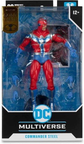 IN STOCK! McFarlane DC Multiverse Commander Steel (JSA) Gold Label 7in Action Figure