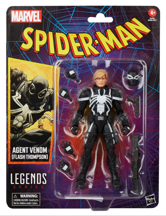 ( Pre Order ) Marvel Legends Series Agent Venom (Flash Thompson), Retro Comics 6 inch Action Figure