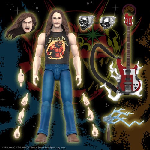 IN STOCK! Super 7 Ultimates Cliff Burton (Superhero Poster