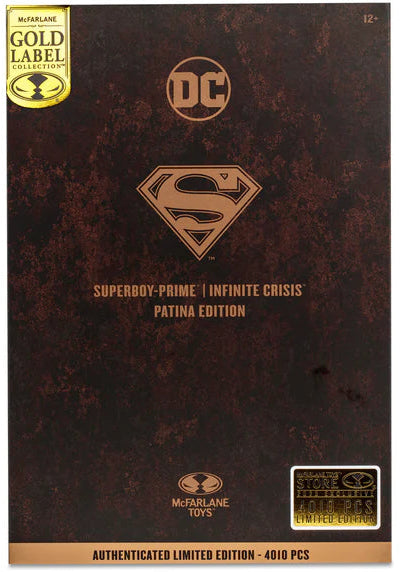 IN STOCK! McFarlane DC Multiverse Gold Label Super Boy Prime Infinite Crisis ( Patina Edition  )