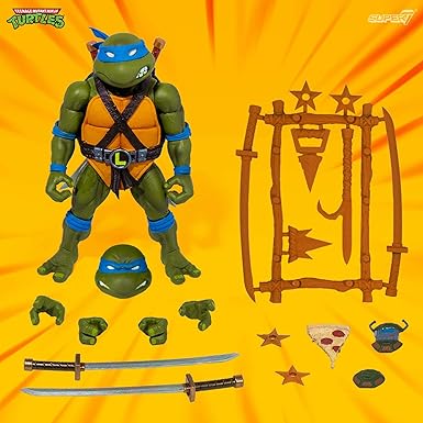 IN STOCK! SUPER7 Ultimates TMNT Leonardo ( Version 2 ) ( loose figure )