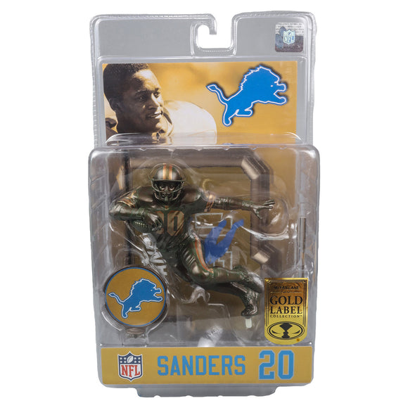 IN STOCK! McFarlane NFL Sports Picks Detroit Lions Barry Sanders Bronze Deco Gold Label 7-Inch Scale Posed Figure