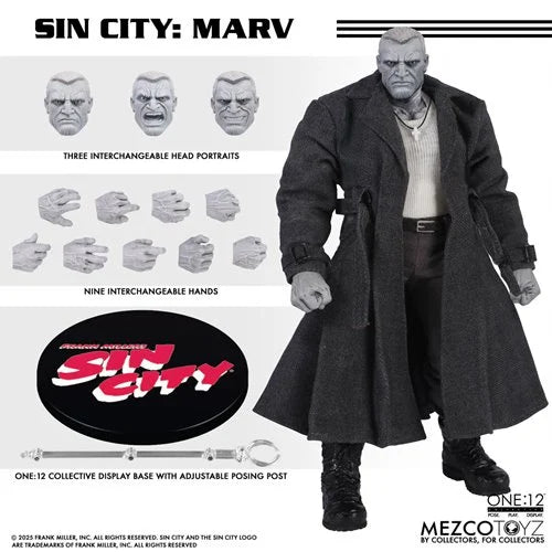 ( Pre Order ) Mezco One:12 Collective Sin City Marv Action Figure
