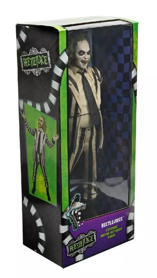 IN STOCK! NECA Beetlejuice (1988) Striped Suit Beetlejuice 1/4