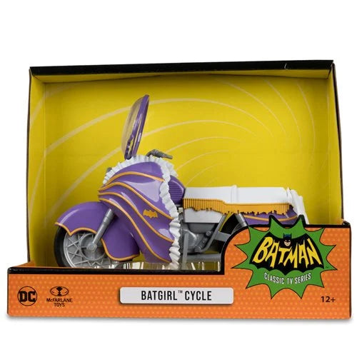 ( Pre Order ) McFarlane DC Retro Batman 1966 Classic TV Series Batgirl Cycle Vehicle