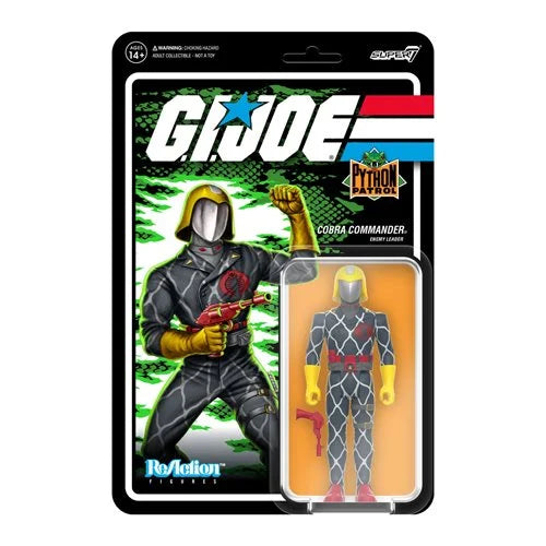 IN STOCK! Super 7 Reaction G.I. Joe Python Patrol Cobra Commander 3 3/4 inch Figure