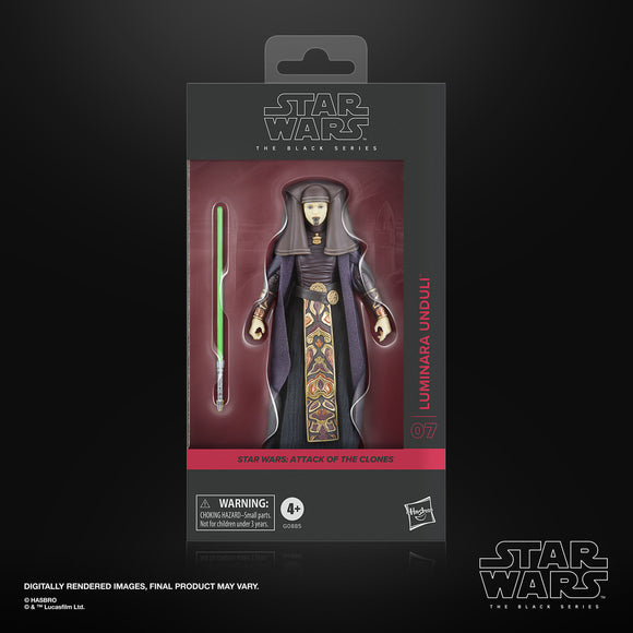 ( Pre Order ) Star Wars The Black Series Luminara Unduli, Star Wars: Attack of the Clones Premium Collectible 6 Inch Action Figure