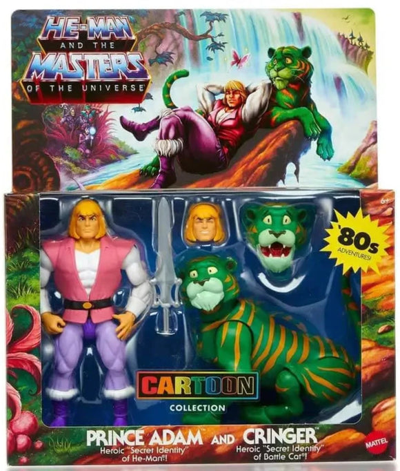 IN STOCK! MOTU Cartoon Collection Prince Adam and Cringer Action Figure 2-Pack