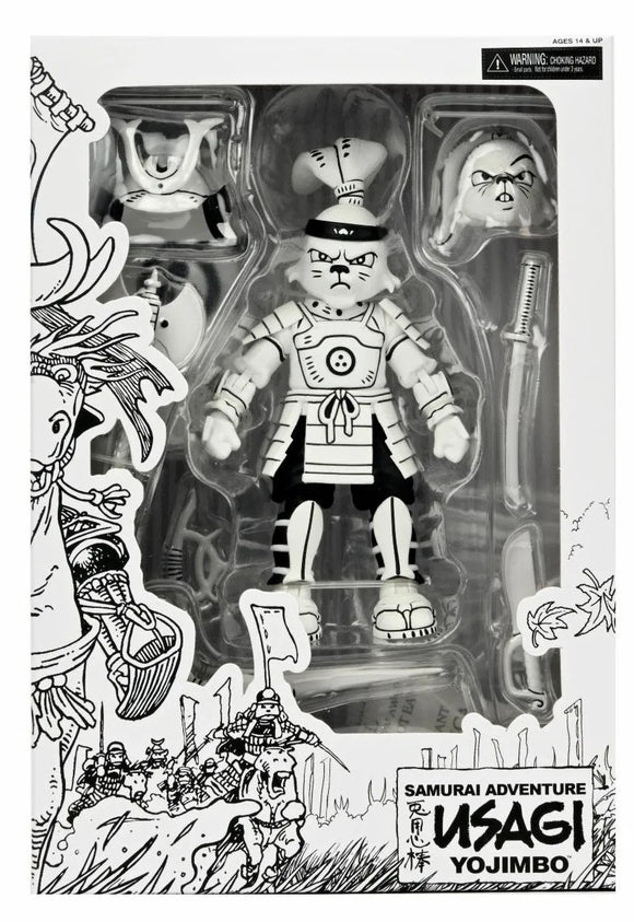 IN STOCK! NECA TMNT Usagi Yojimbo Samurai Usagi Yojimbo (Black & White Ver.) Action Figure