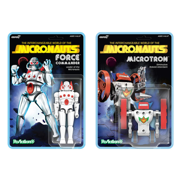 ( Pre Order ) Super7 Micronauts ReAction+ Wave 2 Microtron & Force Commander