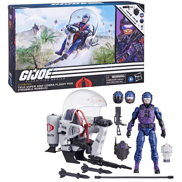 IN STOCK! G.I. Joe Classified Series Tele-Viper & Cobra Flight Pod (Trubble Bubble) #79