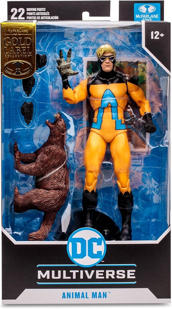 IN STOCK! McFarlane DC Multiverse Animal Man (The Human Zoo) Gold Label 7in Action Figure