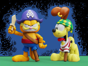 ( Pre Order ) Garfield's Halloween Adventure Pirate Garfield and Pirate Odie Figure Two-Pack