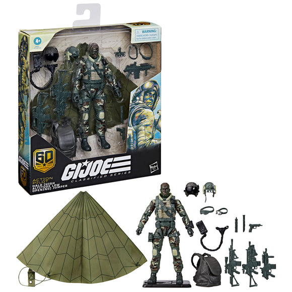 ( Pre Order ) G.I. Joe Classified Series 60th Anniversary Action Pilot - HALO (High Altitude Low Opening) Jumper, 6 inch Action Figure