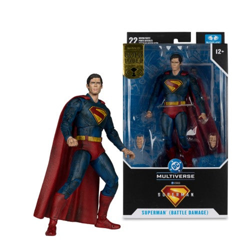 IN STOCK! McFarlane DC Multiverse Superman Battle Damage (Superman Movie) Gold Label 7-Inch Action Figure