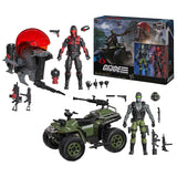 ( Pre Order ) G.I. Joe Classified Series #218 Snake Eyes & Varmint ATV Vs. Stealth Viper & Cobra Stealth Flight Pod (Trubble Bubble) 6 Inch Action Figures & Vehicles