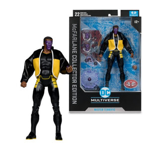 IN STOCK! McFarlane DC Multiverse Collectors Edition #38 Mr. Terrific ( Platinum ) 7 inch Action Figure