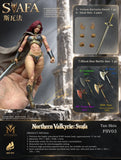 ( Pre Order )  Fury Toys FSV02 Northern Valkyrie Svafa Tan Skin Red HairIron Armor Ver. 1/12 Scael Action Figure