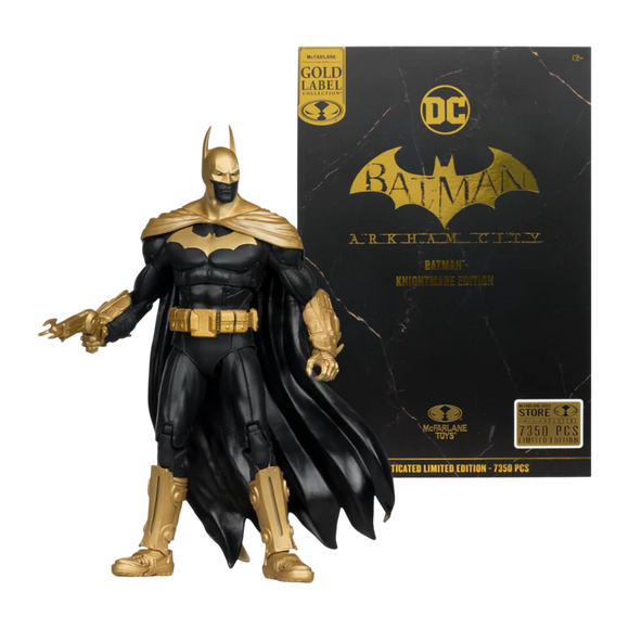 IN STOCK! McFarlane DC Multiverse Batman Arkham City Nightmare ( Gold Label ) 7 inch Action Figure