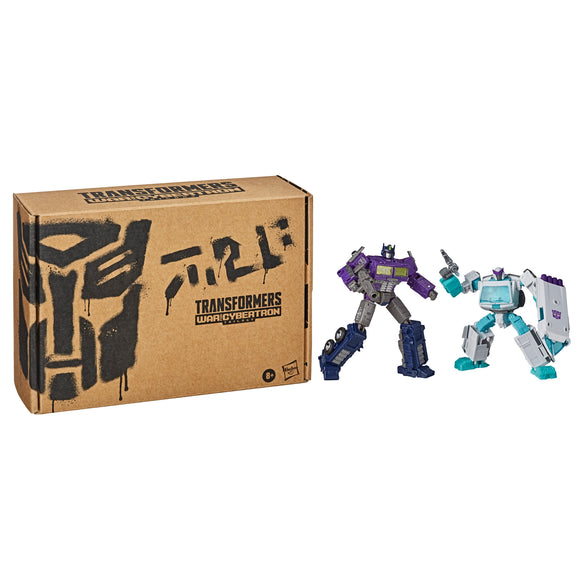 ( Pre Order ) Transformers Generations Selects WFC-GS17 Shattered Glass Ratchet and Optimus Prime, War for Cybertron Deluxe and Voyager Action Figures
