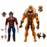 Marvel Legends Series Marvel's Logan vs Sabretooth, Wolverine 6 inch Action Figures