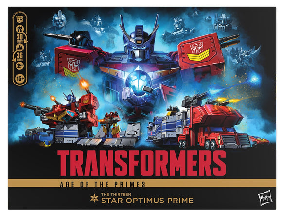 ( Pre Order ) Transformers Age of the Primes Titan Class The Thirteen Star Optimus Prime Action Figure