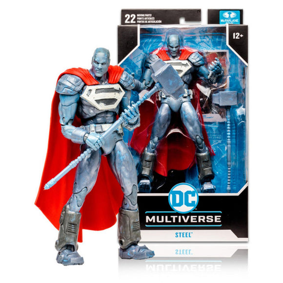 IN STOCK! McFarlane DC Multiverse Steel Reign of the Supermen 7-Inch Scale Action Figure