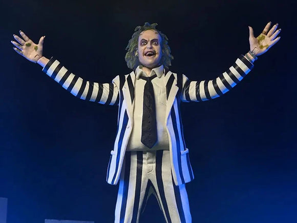 ( Pre Order ) NECA Beetlejuice (1988) Striped Suit Beetlejuice 1/4 Scale Figure