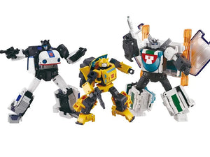 ( Pre Order )Transformers Dramatic Capture Series DCS-4 Cybertron Chase Jazz, Wheeljack, Bumblebee Set